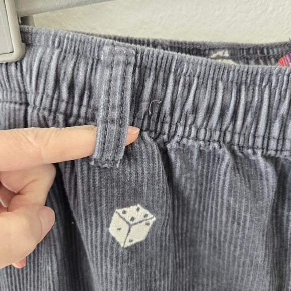 Urban Outfitters Men’s Gray Corduroy Pull-On Pants Embedded Dice size Large - Picture 6 of 16
